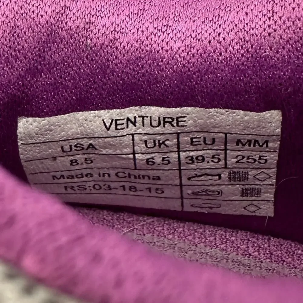 VIONIC Venture Athletic Shoe Sneaker in Purple Gray // 8.5